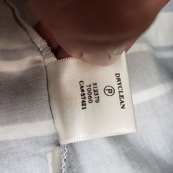 Ann Taylor blue and white shirt dress - Picture 2 of 8